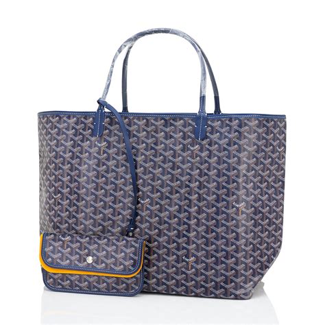 blue goyard|navy blue Goyard tote.